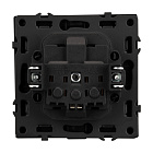 Механизм розетки влагозащищённый SCT-NOBE-MCP-SFPL-BK (230V, 16A) (Arlight, Черный оникс) Lednikoff