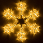 Фигура светодиодная ARD-SNOWFLAKE-M4-750x750-324LED Warm (230V, 18W) (Ardecoled, IP65) Lednikoff