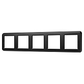 Рамка пластиковая FRM-VERSA-PL-5-BK (Arlight, -)