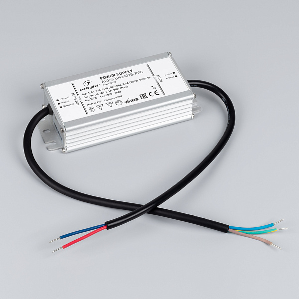 Блок питания ARPV-UH24075-PFC (24V, 3.1A, 75W) (Arlight, IP67 Металл, 7 лет) Lednikoff