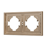 Рамка пластиковая FRM-TENDO-PL-2-GD (Arlight, Песочный)