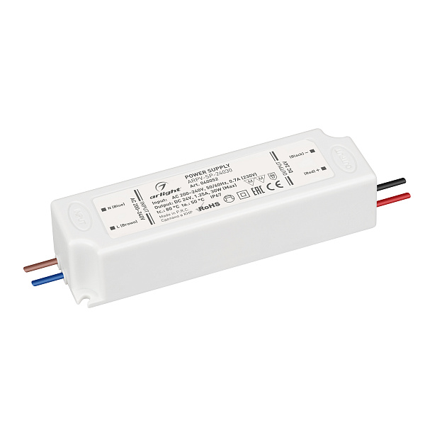 Блок питания ARPV-SP-24030 (24V, 1.25A, 30W) (Arlight, IP67 Пластик, 5 лет) Lednikoff