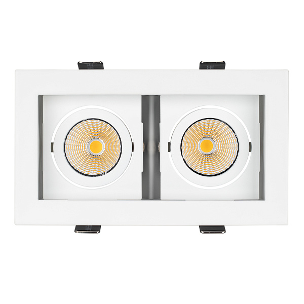 Светильник CL-KARDAN-S180x102-2x9W Day (WH, 38 deg) (Arlight, IP20 Металл, 3 года) Lednikoff