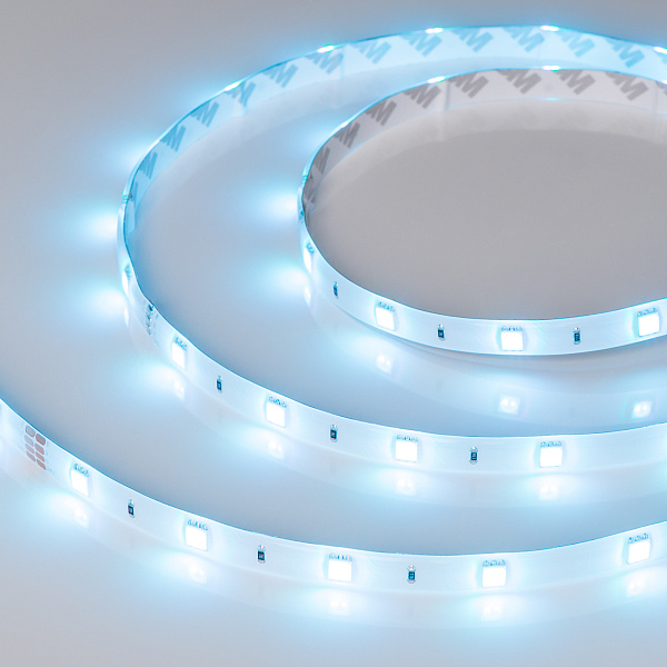 Светодиодная лента RTW 2-5000SE 24V RGB (5060, 150 LED, LUX) (Arlight, 7.2 Вт/м, IP65) Lednikoff