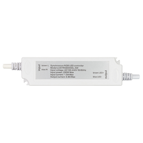 Контроллер ARD-CLASSIC-SYNC-RGB-3000LED White (230V, 250W, RF ПДУ) (Ardecoled, Закрытый) Lednikoff