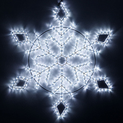 Фигура светодиодная ARD-SNOWFLAKE-M9-900x900-360LED White (230V, 22W) (Ardecoled, IP65, 1 год)