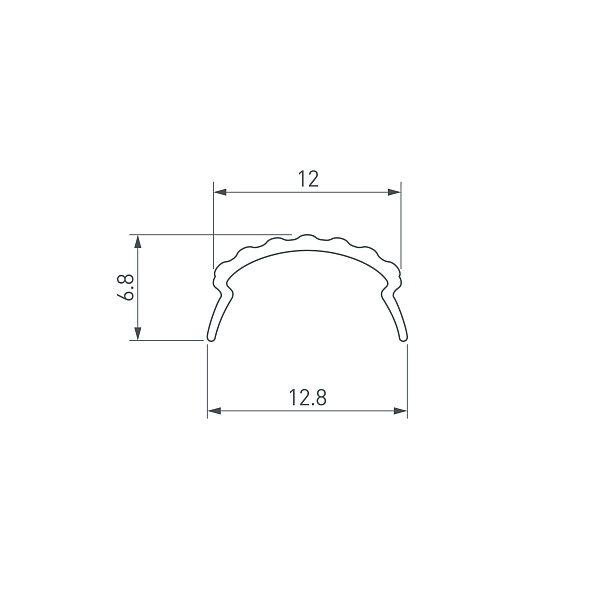 Экран матовый ROUND-D18-2000 OPAL (Arlight, Пластик) Lednikoff