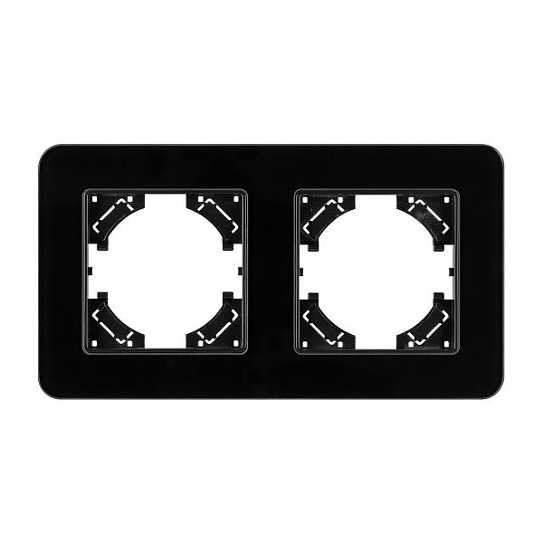 Рамка стеклянная FRM-OMALI-GS-2-BK (Arlight, -) Lednikoff