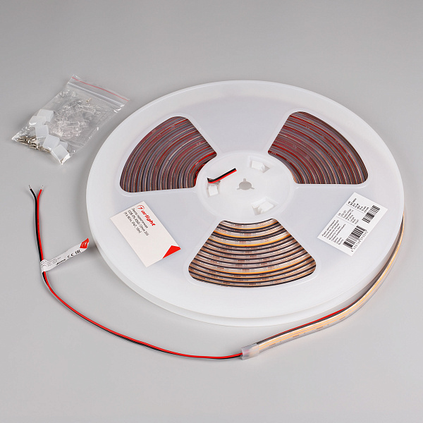 Светодиодная лента герметичная COB-PS-X560-12mm 24V Warm2700 (9.6 W/m, IP67, 10m) (Arlight, 5 лет) Lednikoff