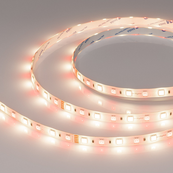 Светодиодная лента RTW-SE-B60-10mm 24V RGBW-Day (14.4 W/m, IP65, 5060, 5m) (Arlight, Открытый) Lednikoff