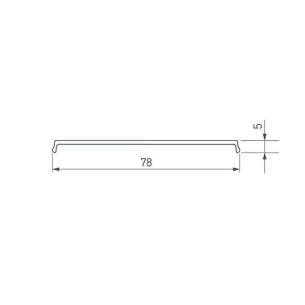 Экран прозрачный для ALU-POWER-W80N-2000 ANOD (Arlight, Пластик) Lednikoff