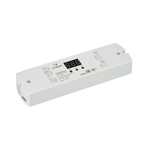 Конвертер SMART-K40-DMX (12-24V, 0/1-10V) (Arlight, IP20 Пластик, 5 лет) Lednikoff