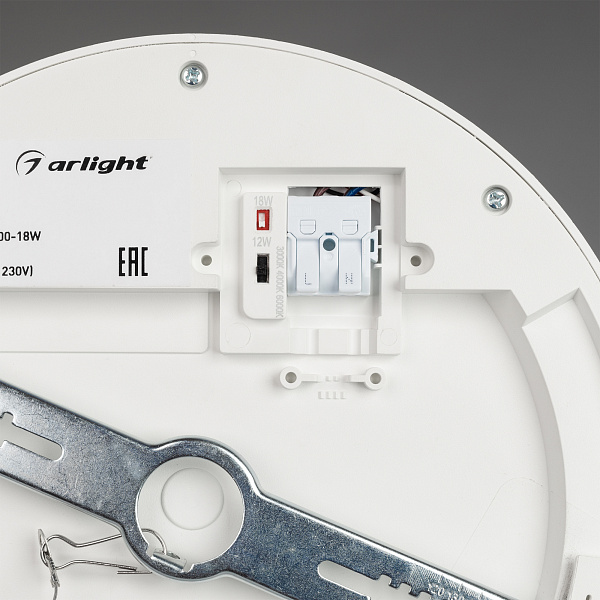 Светильник CL-FIOKK-R220-18W Day4000-MIX (WH, 120 deg, 230V) (Arlight, IP44 Пластик, 3 года) Lednikoff