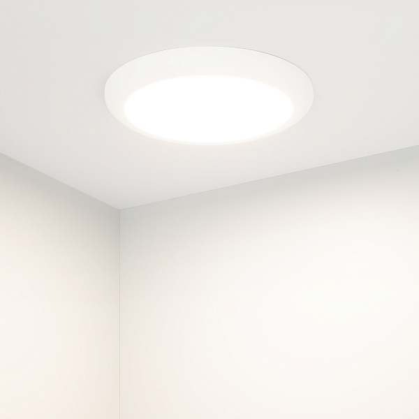 Светильник CL-FIOKK-R220-18W Day4000-MIX (WH, 120 deg, 230V) (Arlight, IP44 Пластик, 3 года) Lednikoff