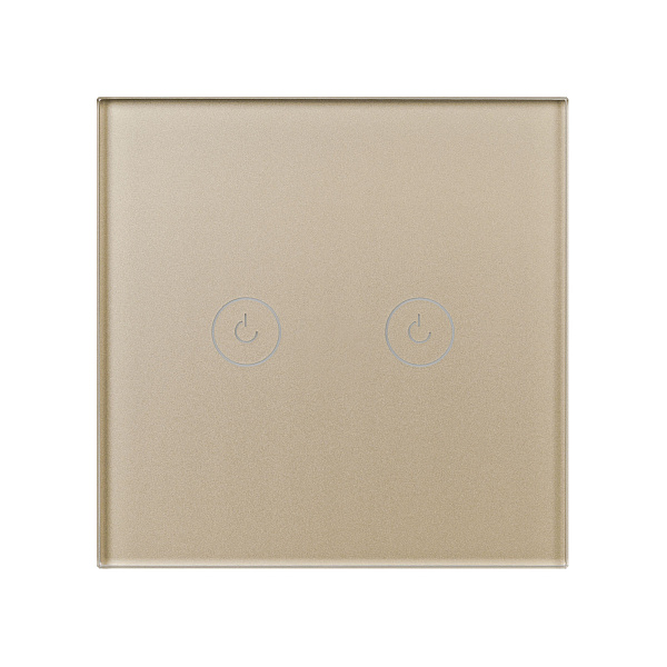 Выключатель сенсорный SWT-OMALI-S02-ZB-GD (250V, 10A, Zigbee) (Arlight, Стекло) Lednikoff