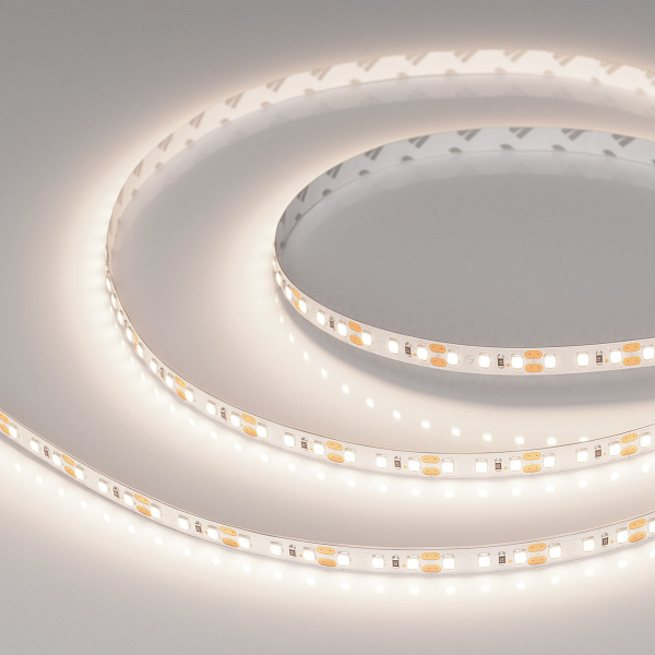 Светодиодная лента RT-A120-8mm 12V Day4000 (9.6 W/m, IP20, 2835, 5m) (Arlight, Открытый) Lednikoff