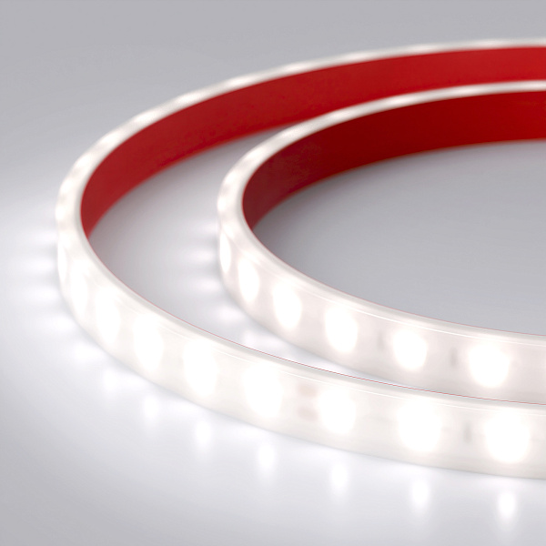 Светодиодная лента RTW 2-5000PW 24V White6000 2x (5060, 300 LED, LUX) (Arlight, 14.4 Вт/м, IP66) Lednikoff