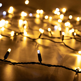 Светодиодная гирлянда ARD-STRING-CLASSIC-10000-BLACK-100LED-FLASH WARM (230V, 7W) (Ardecoled, IP65)