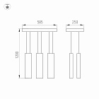 Светильник SP-LEGACY-S585x250-6x6W Warm3000 (BK, 34 deg) (Arlight, IP20 Металл, 3 года) Lednikoff
