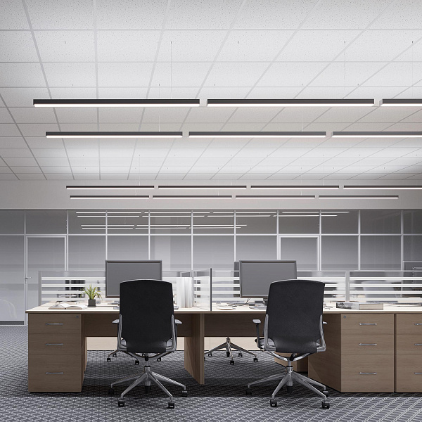 Профиль LINE-5050-DUAL-3000 ANOD BLACK (Arlight, Алюминий) Lednikoff