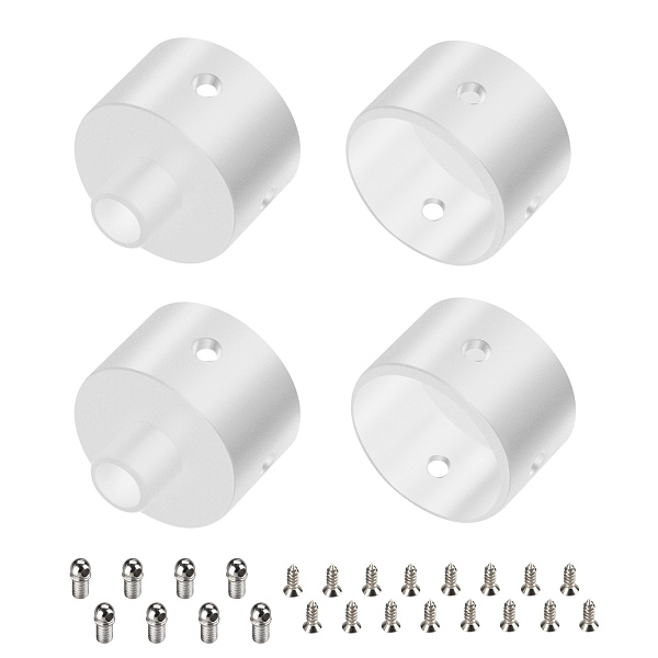 Заглушка WPH-FLEX-D22-360deg WHITE ALU с отверстием (Arlight, Металл) Lednikoff