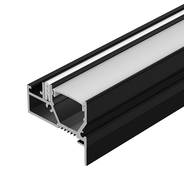 Профиль STRETCH-20-WALL-D-SIDE-2000 BLACK (Arlight, Алюминий) Lednikoff
