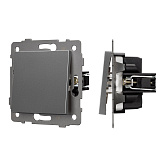 Механизм выключателя одноклавишный непроходной SWT-MK01-PL-GR-V (250V, 10A) (Arlight, -)