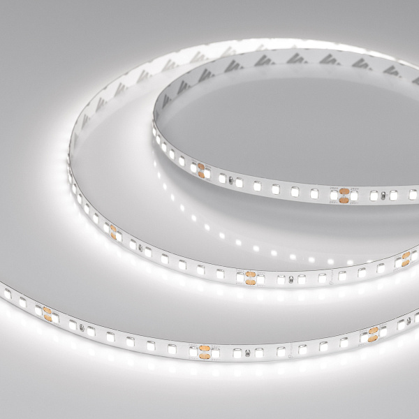 Светодиодная лента RT-A128-8mm 24V White6000 (9.6 W/m, IP20, 2835, 5m) (Arlight, высок.эфф.150 лм/Вт) Lednikoff