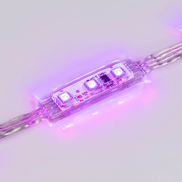 Модуль управляемый DMX-B3 12V RGB (0.72W, IP68, 140 deg) (Arlight, Пластик, 3 года) Lednikoff