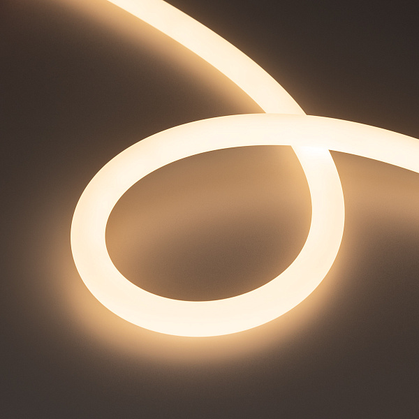 Герметичная лента MOONLIGHT-5000S-ROUND-2835-336-24V Warm (18х18mm, 16W, IP65) (Arlight, Вывод прямой, 3 года) Lednikoff