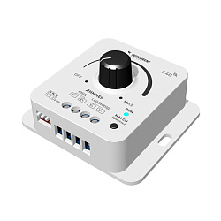 INTELLIGENT ARLIGHT Диммер SMART-PWM-101-32-DIM-SUF (12-48V, 1x8A, 2.4G) (IARL, IP20 Пластик, 5 лет)