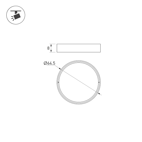 Фильтр сетчатый LGD-ARTIFACT-HONEYCOMB-R65 (BK) (Arlight, Металл) Lednikoff