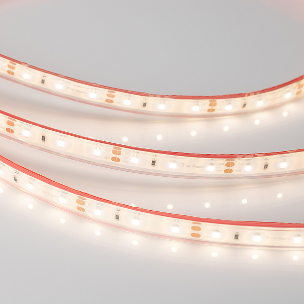 Светодиодная лента RTW 2-5000PGS 12V Warm (3528, 300 LED, LUX) (Arlight, 4.8 Вт/м, IP67) Lednikoff