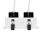 Светильник CL-KARDAN-S180x102-2x9W Day (WH, 38 deg) (Arlight, IP20 Металл, 3 года) Lednikoff