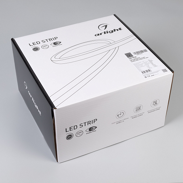 Светодиодная лента герметичная ARL-PSW-U320-16mm 230V White6000 (10 W/m, IP65, FlickerFree, 30m) (Arlight, -) Lednikoff