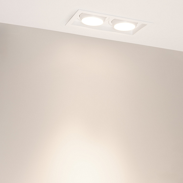 Светильник MS-VORTEX-BUILT-S250x140-2x30W Day4000 (WH-WH, 30 deg, 230V) (Arlight, IP20 Металл, 5 лет) Lednikoff