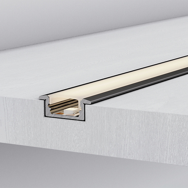 Профиль LINE-2308-F-2000 ANOD GOLD (Arlight, Алюминий) Lednikoff