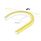 Светодиодная лента герметичная MOONLIGHT-TOP-U-A156-13x12mm 24V Warm2700 (11 W/m, IP67, 5m, wire x2) (Arlight, Вывод боковой, 3 года)