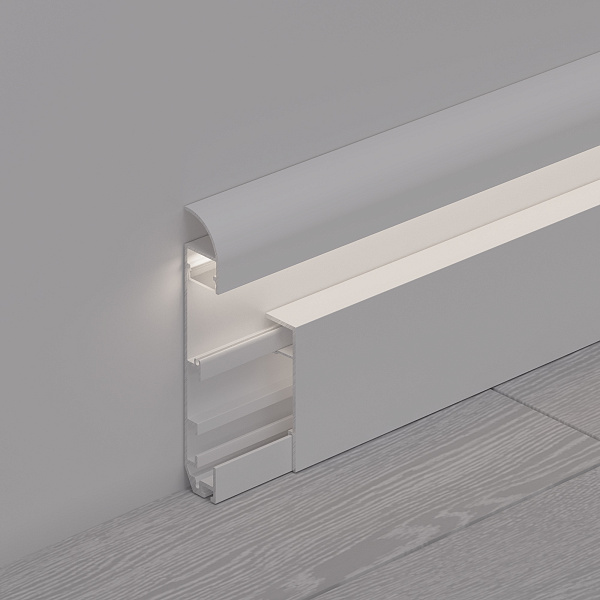 Профиль PLINTUS-H80-2000 WHITE (Arlight, Алюминий) Lednikoff