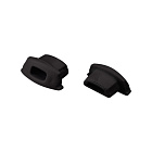 Заглушка ARH-BENT-W11 BLACK с отверстием (Arlight, Пластик) Lednikoff