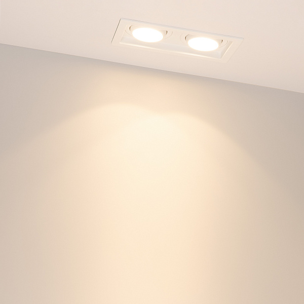 Светильник MS-VORTEX-BUILT-S170x90-2x12W Warm3000 (WH-WH, 20 deg, 230V) (Arlight, IP20 Металл, 5 лет) Lednikoff