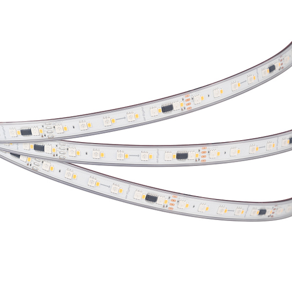Светодиодная лента герметичная SPI-P-BA120-14mm 24V RGBW-Warm-PX6-BPT (16 W/m, IP66, 5060/2835, 5m) (Arlight, бегущий огонь) Lednikoff