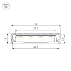 Профиль SL-LINE-4009-2000 ANOD (Arlight, Алюминий) Lednikoff