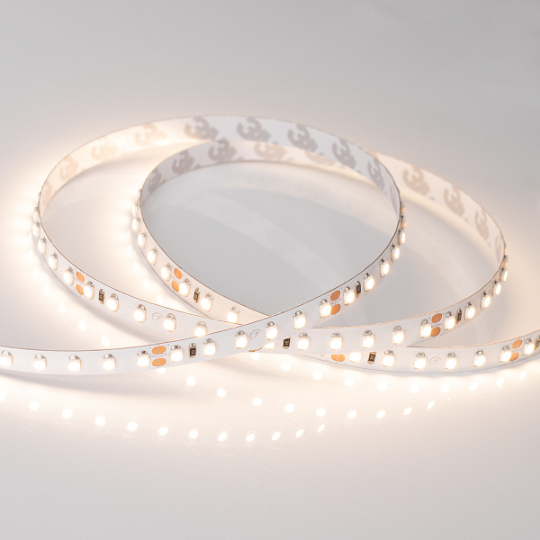 Светодиодная лента RT 2-5000 24V Warm3000 2x (3528, 600 LED, LUX) (Arlight, 9.6 Вт/м, IP20) Lednikoff