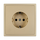 Механизм электрической розетки SCT-NOBE-MEU1-SFPL-GD (230V, 16A) (Arlight, Золотой песок) Lednikoff