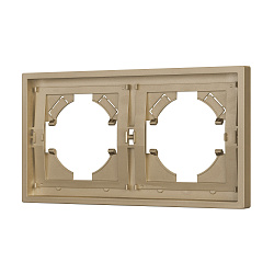 Рамка пластиковая FRM-TENDO-SFPL-2-GD (Arlight, Матовый песочный)