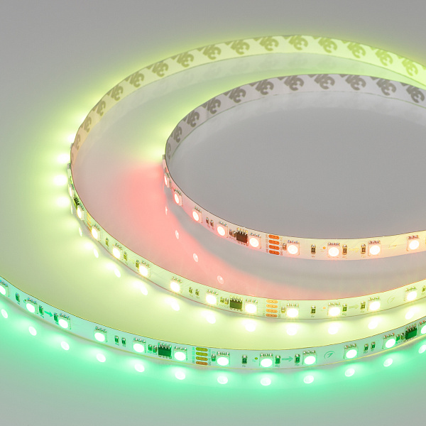 Светодиодная лента SPI-B60-10mm 24V RGB-PX6-RAM (15 W/m, IP20, 5060, 5m) (Arlight, бегущий огонь) Lednikoff