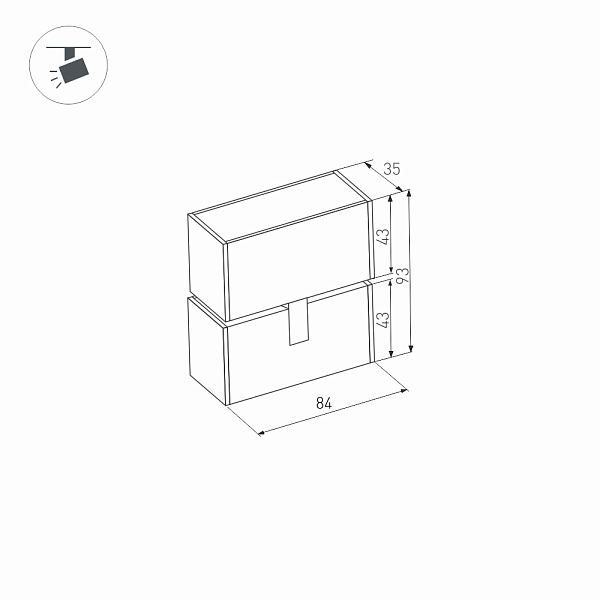 Светильник MAG-LASER-FOLD-45-S84-3W Day4000 (WH, 15 deg, 24V) (Arlight, IP20 Металл, 5 лет)