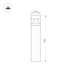 Светильник LGD-LANDMARK-BOLL-H800-20W Warm3500-MIX (GR, 300 deg, 230V) (Arlight, IP65 Металл, 5 лет) Lednikoff