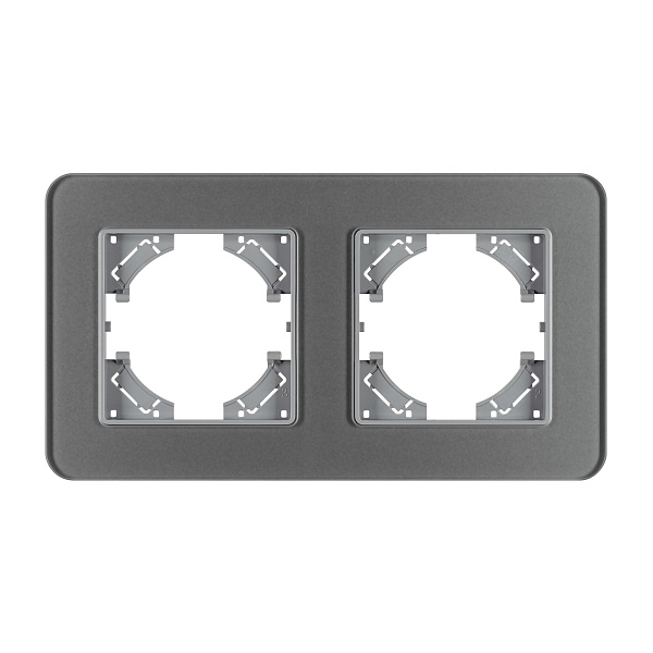 Рамка стеклянная FRM-OMALI-SFGS-2-GR (Arlight, -) Lednikoff